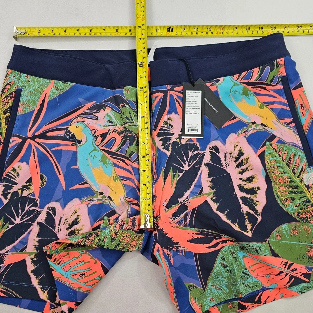 Rhone Mens Swim Trunks 40 Tropical Floral Point Break Board Shorts 101539-961